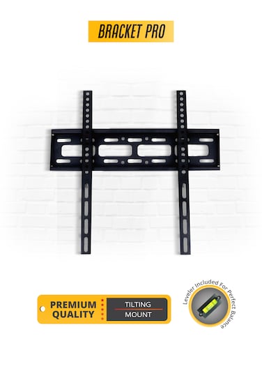 Bracket Pro Fixed TV Wall Mount for 26-65 Inch Screens &ndash; Heavy-Duty Steel, Ultra Slim &amp; Space-Saving &ndash; Supports VESA 200x200 to 400x400 &ndash; Holds up to 110lbs (50kg) &ndash; Easy Installation - BPF2665