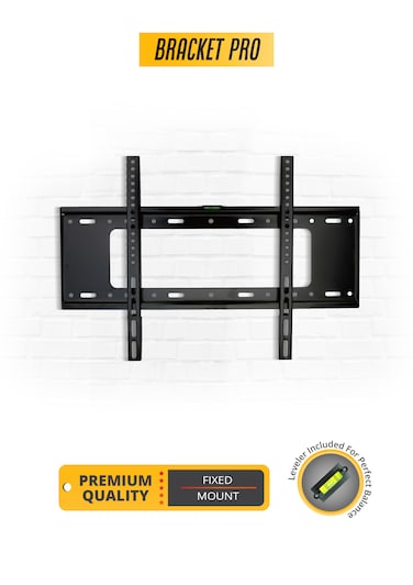 Bracket Pro Fixed TV Wall Mount for 32-75 Inch Screens &ndash; Heavy-Duty Steel, Ultra Slim &amp; Space-Saving &ndash; Supports VESA 200x200 to 630x410 &ndash; Holds up to 110lbs (50kg) &ndash; Easy Installation - BPF3275