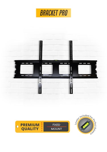 Bracket Pro Fixed TV Wall Mount for 50-120 Inch Screens &ndash; Heavy-Duty Steel, Ultra Slim &amp; Space-Saving &ndash; Supports VESA Up to 900x800mm &ndash; Holds up to 120lbs (54kg) &ndash; Easy Installation - BPF50120