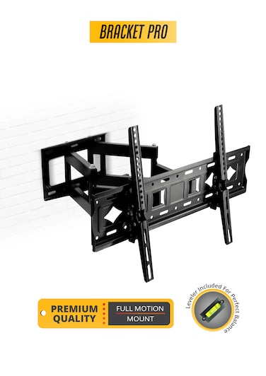 Bracket Pro Full Motion TV Wall Mount for 32-85 Inch Screens &ndash; Tilting &amp; Swiveling &ndash; Heavy-Duty Steel, Holds up to 88lbs (40kg) &ndash; VESA 200x200 to 600x400 &ndash; Easy Installation - BPX3285