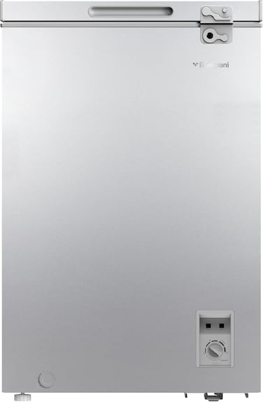 Bompani 129L Gross / 99L Net Capacity Chest Freezer, Convertible, Defrost, Lock &amp; Key, White, 1x Basket, 220-240V, R600 Refrigerant - BOCF150I Silver