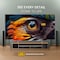 نوبل تلفزيون LED ذكي 75 بوصة 4K UHD بدون اطار مع اندرويد 13 وHDR ومنافذ HDMI وUSB وشبكة محلية LAN ومدخل محوري ومكبرات صوت مدمجة وواي فاي وDLED فائق النحافة للبث UHD75VIDS، اسود