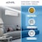 EGNRL Split AC White 12000 BTU T1 Rotary R410a, EG12C, 2024 New Series Model, with 3M Pipe Kit, Golden Fin, Rotary, 1 Year Manufacturer Warranty, 1 Year Compressor Warranty