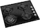 Bompani 60cm Built-In Hob,  4 Gas Euro Type Pool Burners, Sabaf Burners, Tempered Black Glass - One Year Manufacturer Warranty - BO217VFT Black