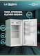 La Modano Compact 90L Gross Capacity Single Door Refrigerator with Mechanical Control, Defrost Function, R600a Refrigerant, Inner Light, 2 Glass Shelves, 6 Bottle Racks - LMR140G