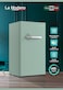 La Modano Compact 90L Gross Capacity Single Door Refrigerator with Mechanical Control, Defrost Function, R600a Refrigerant, Inner Light, 2 Glass Shelves, 6 Bottle Racks - LMR140G