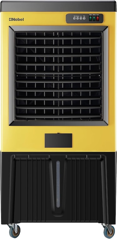 High-Performance Air Cooler with 130L Tank, 3-Speed Control &amp; 120&deg; Oscillation - 130 L 660 W NAC1450 Yellow