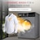 9.5kg Front Load Washing Machine BLDC Inverter Motor, 1400 RPM, Steam Function, Drum Clean, 12 Programs, Touch &amp; Knob Control - NWM1000FL 10 L 1600 W NWM1000FL GREY