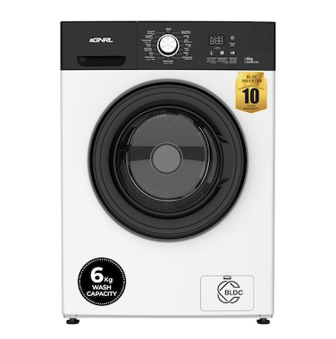 EGNRL 6KG Front Load Washing Machine, EGWMFL750, 2025 New Model, 16 Programs, 1200 RPM, With INVERTER BLDC Motor, 10 Year Warranty, 5 STAR Energy (1 Year Brand Warranty)