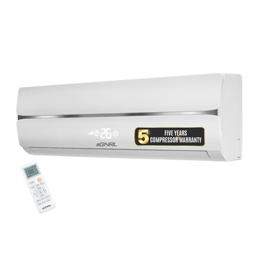 EGNRL 2.5 Ton T3 Rotary Split AC R410a, EG30T3N, 2025 New Model   Cool Only, Gold Fin, Auto Restart &amp; 4-Way Airflow,   Remote Included, White - Free 5 Year Compressor Warranty 2550W EG30T3N White