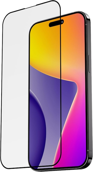 Blupebble Graphene Rock Series Tempered Glass 2.5D Screen Protector for iPhone 15 Pro (6.1 inches)