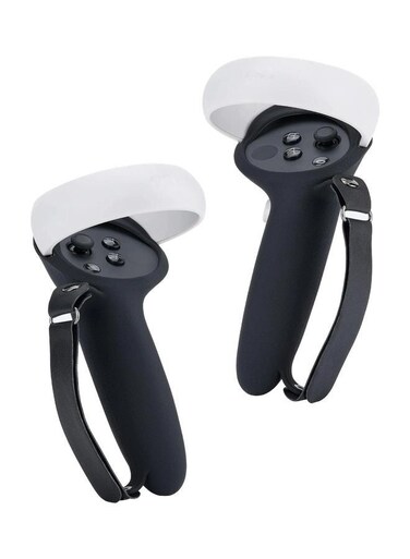 Meta Quest 3 Blupebble Elite Silicone Hand Grip Cover Black