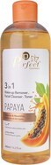 Perfect 3-in-1 Makeup Remover, Facial Cleanser &amp; Toner with Papaya Extract 480ml   Brightening Hydrating Face Wash   Deep Cleansing &amp; Gentle Skincare for All Skin Types