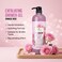 Perfect Exfoliating Shower Gel Damask Rose 1000ml   Hydrating Body Wash with Gentle Scrub   Moisturizing &amp; Smoothing Body Cleanser   Floral Rose Scent   For All Skin Types Men &amp; Women