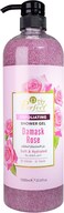 Perfect Exfoliating Shower Gel Damask Rose 1000ml   Hydrating Body Wash with Gentle Scrub   Moisturizing &amp; Smoothing Body Cleanser   Floral Rose Scent   For All Skin Types Men &amp; Women