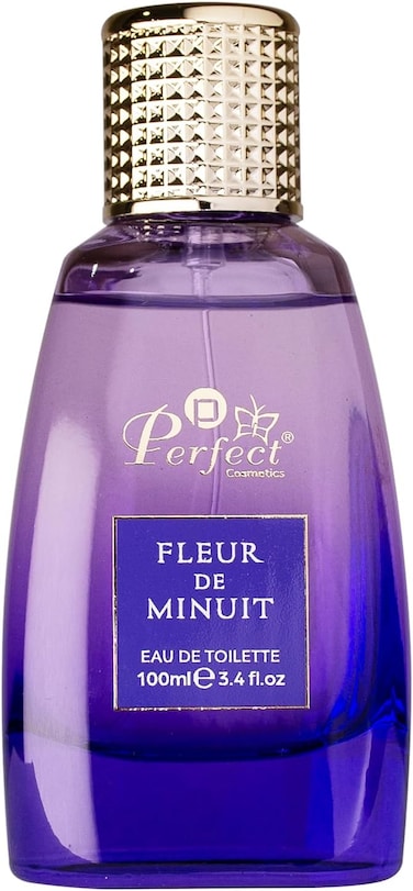 Perfect Cosmetics Fleur de Minuit Eau De Toilette for Women 100ml &acirc;&euro;&ldquo; Long Lasting Floral Woody Perfume with Jasmine, Rose, Sandalwood &amp; Patchouli &acirc;&euro;&ldquo; Elegant Ladies Fragrance