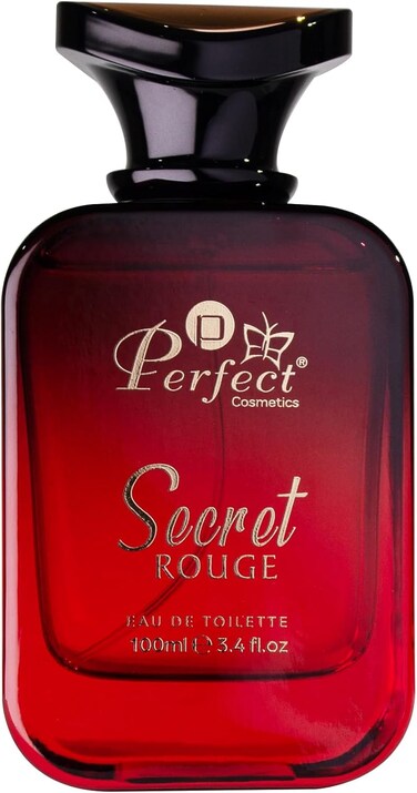 Perfect Cosmetics Secret Rouge Eau De Toilette for Women 100ml &acirc;&euro;&ldquo; Long Lasting Sweet Fruity Floral Perfume with Cherry, Vanilla, Coffee &amp; Musk &acirc;&euro;&ldquo; Elegant Ladies Fragrance