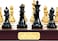 HARLEY FITNESS HIGH GRADE PROFESSIONAL WOODEN CHESS BOARD WITH GLOSSY CHESS PIECES SET