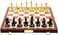 HARLEY FITNESS HIGH GRADE PROFESSIONAL WOODEN CHESS BOARD WITH GLOSSY CHESS PIECES SET