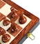 HARLEY FITNESS WOODEN CHESS BOARD WITH HIGH POLYMER WEIGHTED CHESS PIECES SET