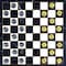 Harley Fitness - Black and Gold Wooden Chess Sets - Chess &amp; Checkers Board Game Chess Board - with 2 Extra Queens - Elegant Vintage Design - Folding Chessboard &ndash; Sets for Adults &amp; Kids