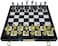 Harley Fitness - Black and Gold Wooden Chess Sets - Chess &amp; Checkers Board Game Chess Board - with 2 Extra Queens - Elegant Vintage Design - Folding Chessboard &ndash; Sets for Adults &amp; Kids
