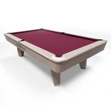 Harley Fitness Vertex 9FT Professional Solid Wood Pool Table with 25mm Slate Top, K55 Rubber Cushion, and Blue Felt   Premium Rubberwood Billiard Table for Home, Club &amp; Commercial Use