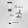 CARRERA CRR568 Food Processor Powerful 1000W Motor with 1.5L Jar, Digital Knob, LED Display &amp; Multi-Function Accessories, Safety Lock Function, Stepless Speed Control, Easy to Use, 2 Years Warranty