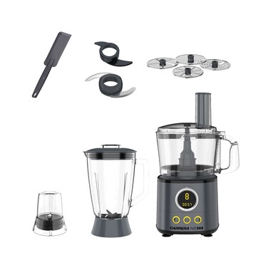 CARRERA CRR568 Food Processor Powerful 1000W Motor with 1.5L Jar, Digital Knob, LED Display &amp; Multi-Function Accessories, Safety Lock Function, Stepless Speed Control, Easy to Use, 2 Years Warranty