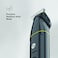 CARRERA CRR625 Trimmer for Men, All-in-1, Stainless Steel Blade, Cordless &amp; IPX6 Water-Resistant, USB Charging, LED Display, 5-Min Boost, Multi Attachments, Grooming Kit gift, 2 Years Warranty