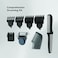 CARRERA CRR625 Trimmer for Men, All-in-1, Stainless Steel Blade, Cordless &amp; IPX6 Water-Resistant, USB Charging, LED Display, 5-Min Boost, Multi Attachments, Grooming Kit gift, 2 Years Warranty