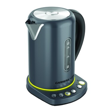 CARRERA CRR550 Electric Kettle 2000-2400W Large 1.7L Stainless Steel Kettle with Adjustable Temperature, Keep Warm Function &amp; LED Display, Easy to Use, Ideal for Home and Office, 2 Years Warranty