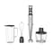 CARRERA CRR453 Hand Blender 1000W, 4-in-1 Stick Blender and Grinder, Stainless Steel &amp; Powerfull Copper DC Motor, Turbo &amp; LED Display, Perfect for Blending, Grinder &amp; Smoothies, 2 Years Warranty