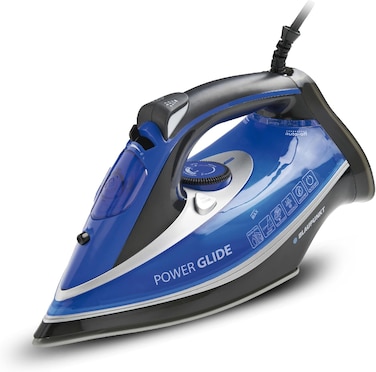 Blaupunkt Steam Iron 3100W - Ceramic Soleplate, Auto Shut-Off, Anti-Calc, Anti-Drip, Self-Clean Function, 380ml Tank, 2.5m Cord, 45g/min Continuous Steam for Tough Wrinkles - GIS430
