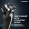 Blaupunkt Shaver for Men - 3 Floating Heads, Pop-Up Trimmer, USB-C Charging, LCD Display, 180 Min Runtime, Wet &amp; Dry Use, Travel Lock, Corded/Cordless, Waterproof, 2-Year Warranty - SVM422