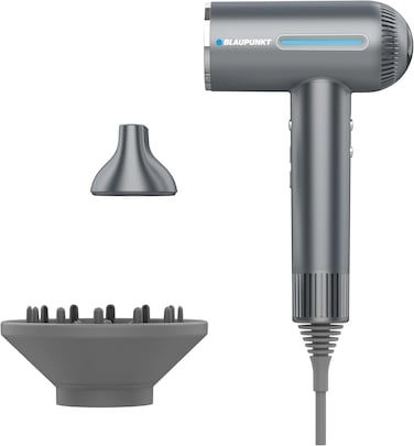 Blaupunkt Digital Hair Dryer 1600W - LED Display, Plasma Hair Care, 6 Temp Settings, Cool &amp; Heat Modes, Magnetic Diffuser &amp; Concentrator, BLDC Motor 110,000 RPM, Quick Drying, 2-Year Warranty - SDD916