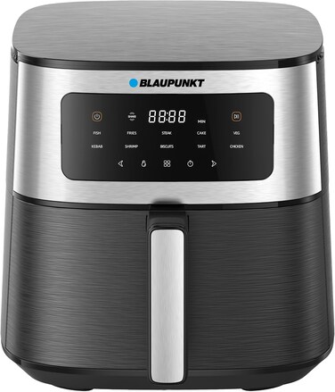 Blaupunkt Digital Air Fryer 1500W &ndash; 5L Large Capacity, 10 Preset Cooking Menus, Rapid Air Circulation, LED Display, Cool Touch Design, Low Oil Frying, Non-Stick Basket, KAD515