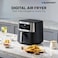 Blaupunkt Digital Air Fryer 1500W - 5L Large Capacity, 10 Preset Cooking Menus, Rapid Air Circulation, LED Display, Cool Touch Design, Low Oil Frying, Non-Stick Basket, KAD515