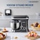 Blaupunkt Stand Mixer 1000W - 6-Speed with Pulse, 5L Stainless Steel Bowl, Dough Hook, Beater, Whisk, Metal Gear, Planetary Mixing, Splash Guard, Tilt Head, 2-Year Warranty - PMS510