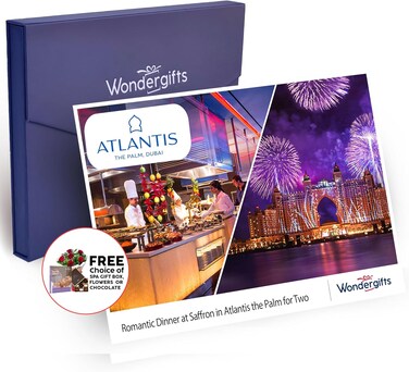 Saffron Dinner Buffet at Atlantis The Palm for Two with Free Spa Gift Box