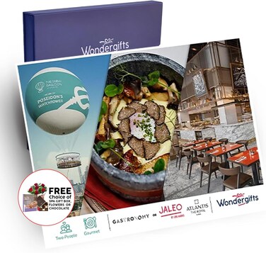 Dubai Balloon Flight &amp; Romantic Dinner  for Two at Atlantis The Royal with Free Spa Gift Box