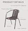 Vital Garden Dining Set 7 Piece Outdoor Furniture Patio Dining Table and Chair Balcony Dinner Table Dinner Chair Poly Rattan Anthracite &amp; Grey