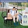 VITAL Double Swing Chair for Outside Hammock Garden, Large Hanging Macrame Swing Chair for Indoor/Outdoor Relax, Adult Hammock Boho Chair Max 700 lbs Capacity for Porch Balcony Backyard