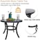 5 Pieces Patio Furniture Set Outdoor Patio Conversation Bistro Set Modern Chairs with Coffee Table for Home and Balcony Patio Outdoor Furniture Conversation Sets with Porch Chairs and Glass