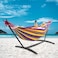 Vital Hammock Chair with Stand Included, Comfortable Fabric Hammock Swing Chair with Stand &amp; Travel Bag，Durable Hammock Up to 450lbs, Perfect for Camping Outdoor/Indoor Patio Backyard