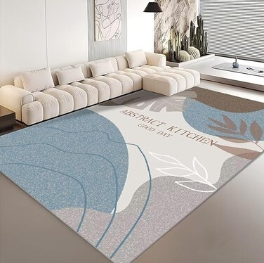 ital Area Rugs Soft Modern Rug Carpet Geometric Stripe Rug Non Slip Modern Carpet, Abstract Printed Floor Rugs for Home Decorative, Soft &amp; Non-Slip &amp; Washable Indoor Mat (K-116, 200 x 300 cm)