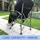 Foldable Camping Chair with Ergonomic High Back, Cup Holder, Adjustable Feet, and Storage Bag &ndash; Heavy-Duty Portable Outdoor Chair for Camping, Beach, Fishing, and Picnics - Green/Black