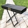 Portable Foldable Charcoal BBQ Grill &ndash; 80x30 cm Cooking Surface, Lightweight, Durable, and Easy-to-Clean for Outdoor Barbecues, Camping, and Picnics - Black