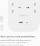 Belkin 6-Outlet Surge Protector Power Strip, Wall-Mountable with 6 AC Outlets, 2M Power Cord, &amp; Green Indicator Light - USB-C Port &amp; USB-A Port w/USB-C PD Fast Charging - 650 Joules of Protection