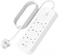 Belkin 6-Outlet Surge Protector Power Strip, Wall-Mountable with 6 AC Outlets, 2M Power Cord, &amp; Green Indicator Light - USB-C Port &amp; USB-A Port w/USB-C PD Fast Charging - 650 Joules of Protection